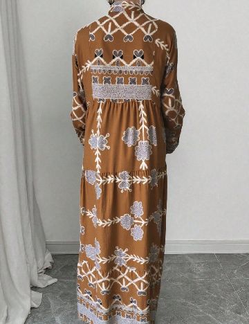 Rochie lunga SHEIN CURVE, maro