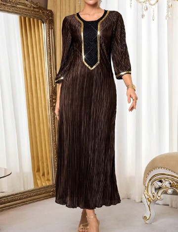 Rochie lunga SHEIN, maro