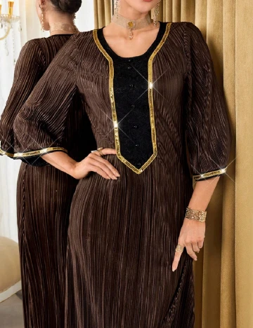 Rochie lunga SHEIN, maro
