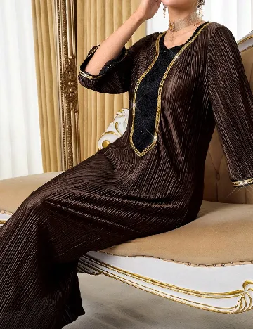 Rochie lunga SHEIN, maro