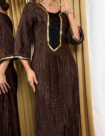 Rochie lunga SHEIN, maro