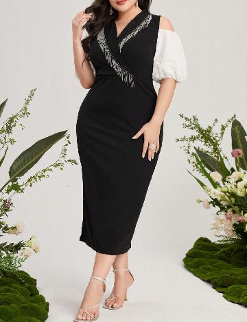 Rochie lunga SHEIN CURVE, negru