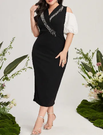 Rochie lunga SHEIN CURVE, negru