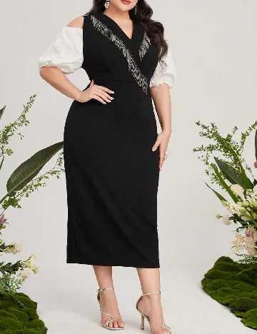 Rochie lunga SHEIN CURVE, negru