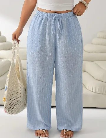 Pantaloni SHEIN CURVE, bleu