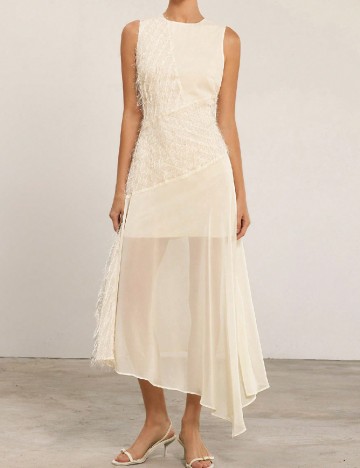 Rochie lunga SHEIN, crem