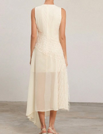 Rochie lunga SHEIN, crem