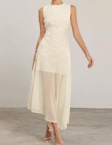 Rochie lunga SHEIN, crem