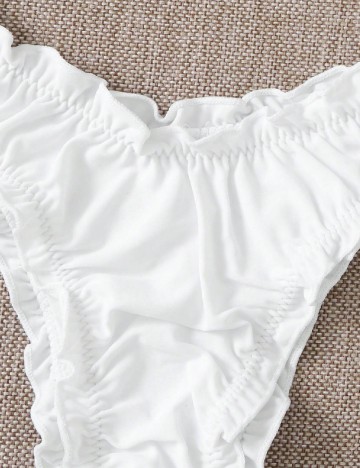 Costum de baie SHEIN, alb