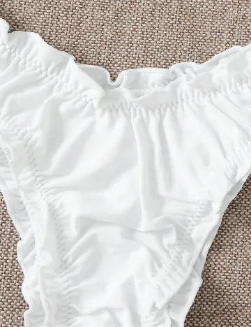 Costum de baie SHEIN, alb