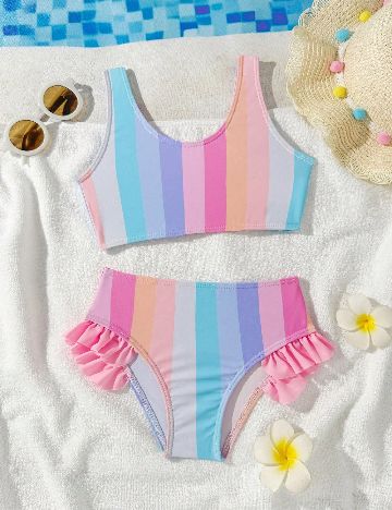 Costum de baie Shein Kids, mix culori