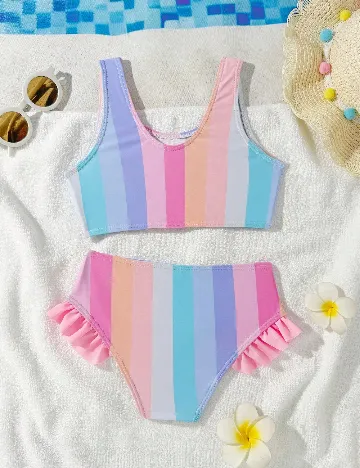Costum de baie Shein Kids, mix culori