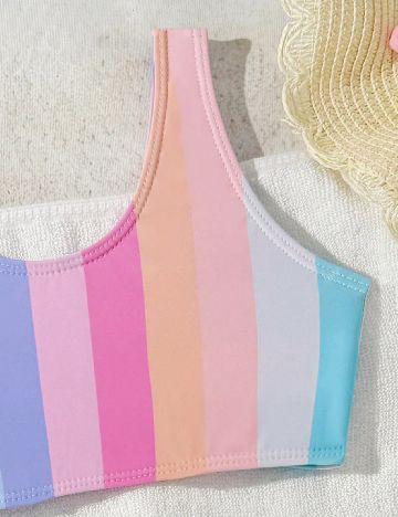 Costum de baie Shein Kids, mix culori