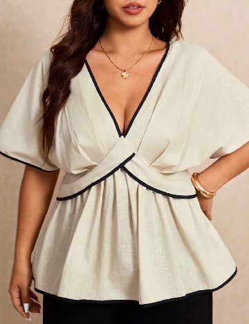 Bluza SHEIN CURVE, crem