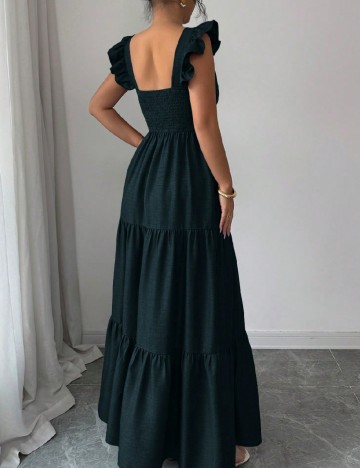 Rochie lunga SHEIN, verde inchis