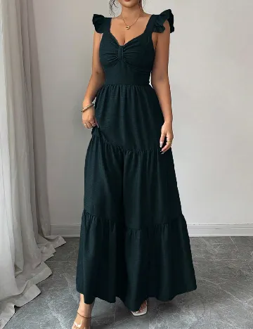 Rochie lunga SHEIN, verde inchis