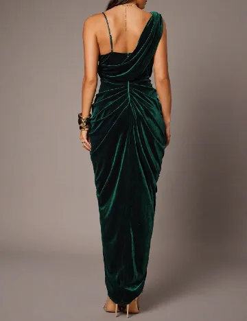 Rochie lunga Silquee, verde