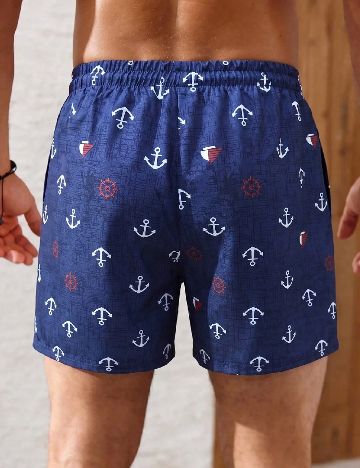 Short de baie SHEIN, albastru