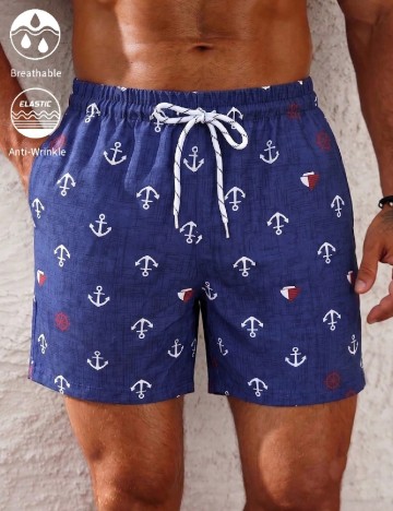 Short de baie SHEIN, albastru