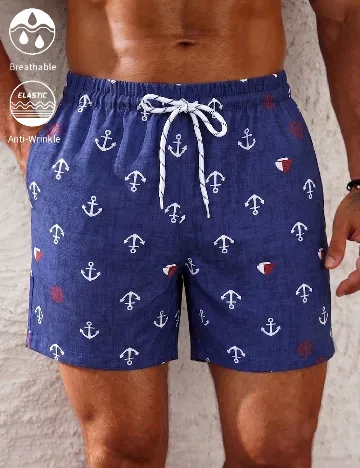 Short de baie SHEIN, albastru