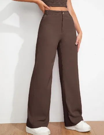 Pantaloni SHEIN, maro