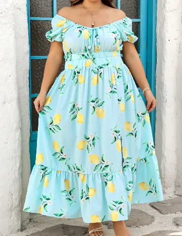 Rochie lunga SHEIN CURVE, albastru