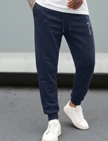 Pantaloni SHEIN, bleumarin
