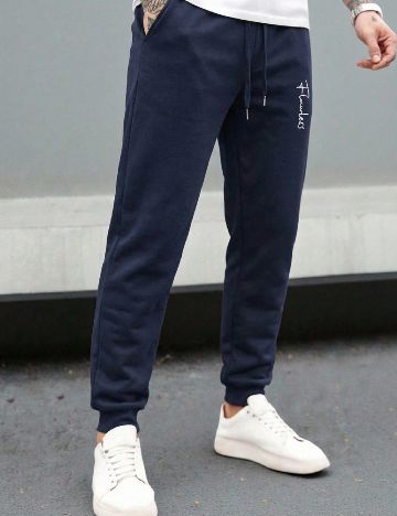 Pantaloni SHEIN, bleumarin