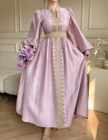 Rochie lunga Dazy, roz