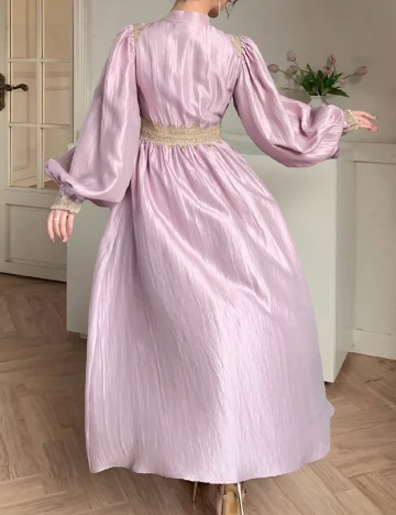 Rochie lunga Dazy, roz