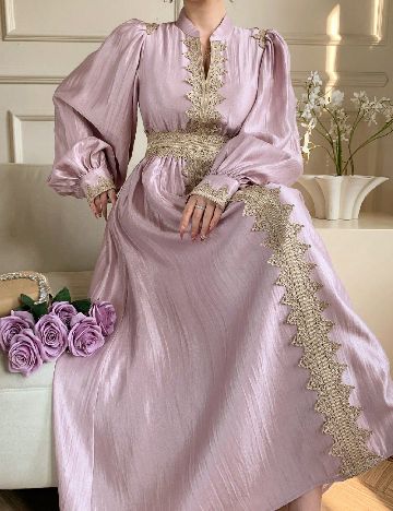 Rochie lunga Dazy, roz