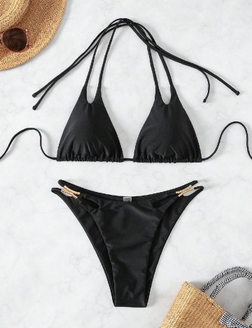 Costum de baie SHEIN, negru