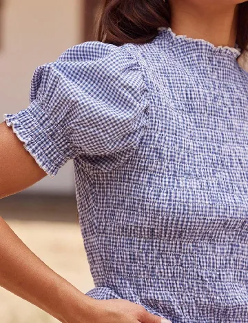 Bluza SHEIN, bleumarin/alb