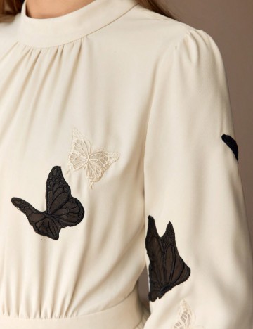 Rochie lunga MOTF, crem