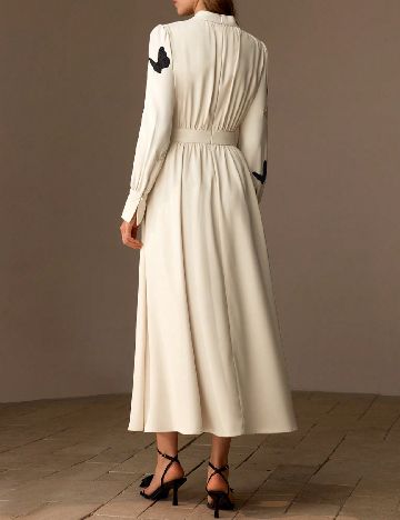 Rochie lunga MOTF, crem