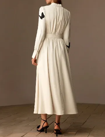 Rochie lunga MOTF, crem