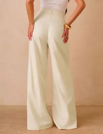 Pantaloni SHEIN, galben deschis