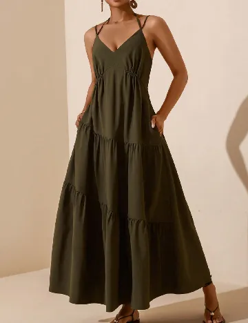 Rochie lunga SHEIN, verde