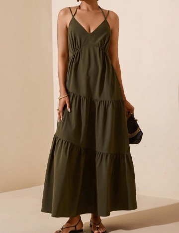 Rochie lunga SHEIN, verde