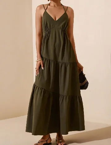 Rochie lunga SHEIN, verde