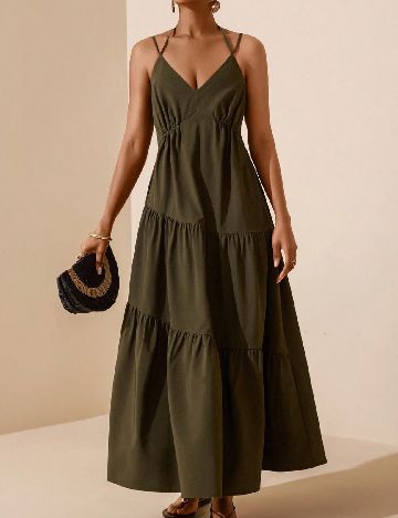 Rochie lunga SHEIN, verde