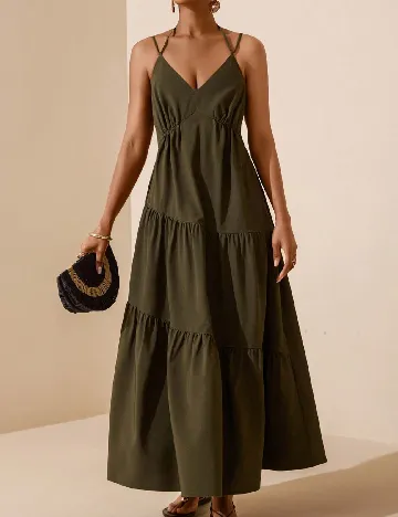 Rochie lunga SHEIN, verde
