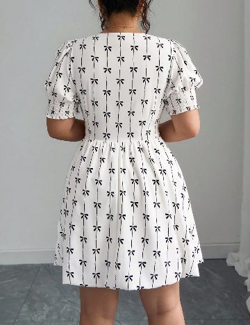 Rochie scurta SHEIN CURVE, alb