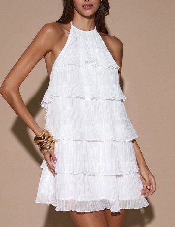 Rochie scurta SHEIN, alb