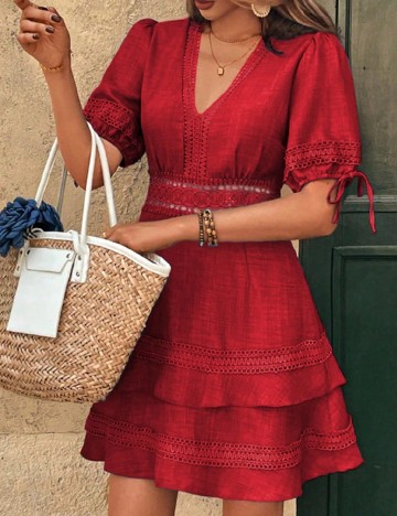 Rochie scurta SHEIN, rosu