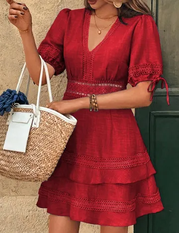 Rochie scurta SHEIN, rosu
