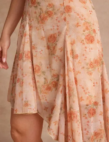 Rochie scurta SHEIN, portocaliu