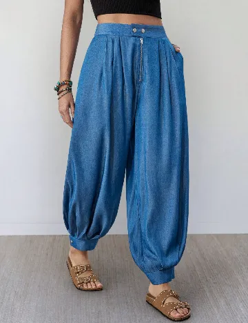Pantaloni SHEIN, albastru
