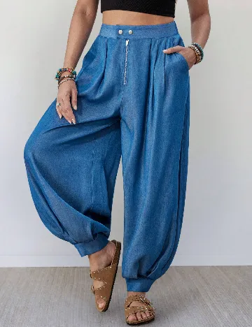 Pantaloni SHEIN, albastru