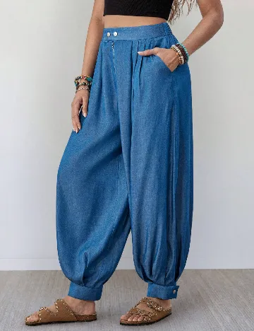 Pantaloni SHEIN, albastru